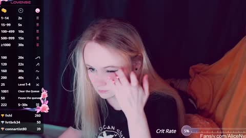 Snapshot of alicenya chatting on 25, 1, 2025 Alice online show from 25, 1, 2025