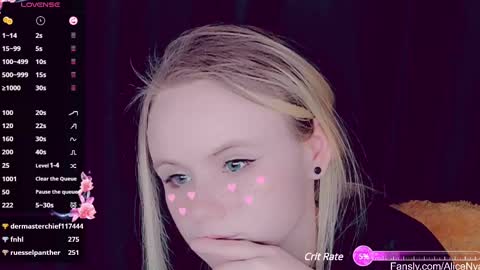 Snapshot of alicenya chatting on 2, 3, 2025 Alice online show from 2, 3, 2025