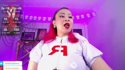 Snapshot of andrea_bloomix chatting on 25, 10, 2025 Andrea Bloomix online show from 25, 10, 2025