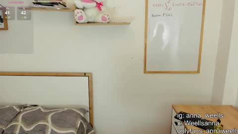  Anna Weells  online show from 23, 2, 2026