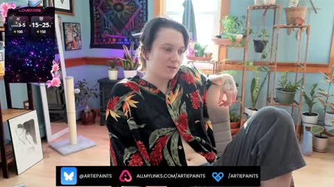 Artie Paints online show from 17, 12, 2024