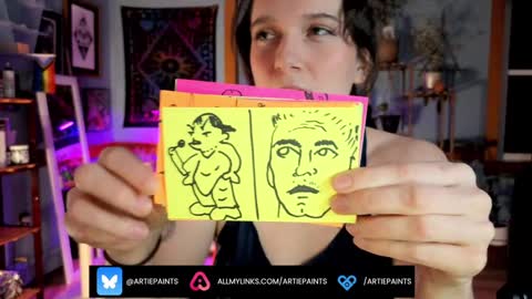 Artie Paints online show from 1, 1, 2025
