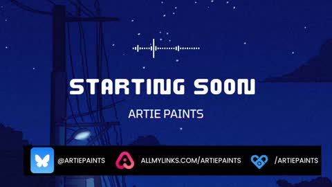 Artie Paints online show from 3, 1, 2025