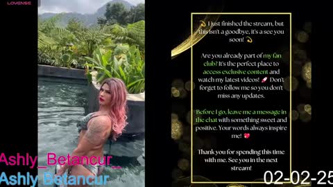 Ashly Betancur  online show from 2, 2, 2025
