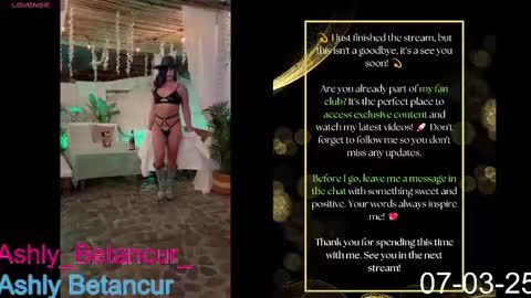 Ashly Betancur  online show from 7, 3, 2025