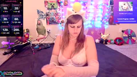 Snapshot of babyzelda chatting on 8, 10, 2025 BabyZelda online show from 8, 10, 2025