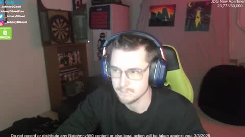 Snapshot of bigjohnny550 chatting on 3, 3, 2025 Johnny D Good online show from 3, 3, 2025