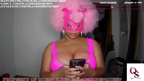 Snapshot of blacksirenqueen chatting on 23, 9, 2025 Queen Siren online show from 23, 9, 2025