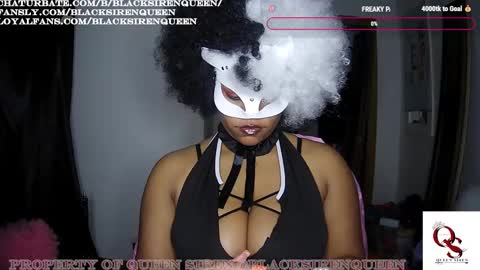 Snapshot of blacksirenqueen chatting on 9, 10, 2025 Queen Siren online show from 9, 10, 2025