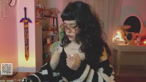 Snapshot of blushing_nymph chatting on 10, 11, 2025 Im Nym Justa nymph on twitter and IG online show from 10, 11, 2025