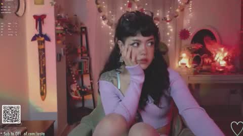 Snapshot of blushing_nymph chatting on 16, 12, 2025 Im Nym Justa nymph on twitter and IG online show from 16, 12, 2025