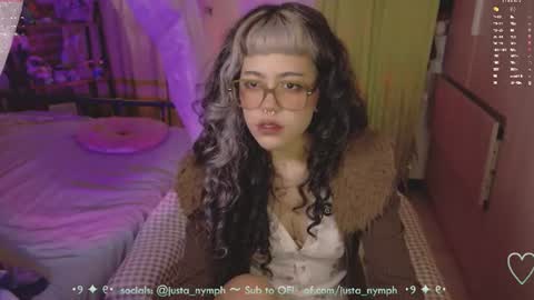 Snapshot of blushing_nymph chatting on 6, 7, 2026 Im Nym Justa nymph on twitter and IG online show from 6, 7, 2026