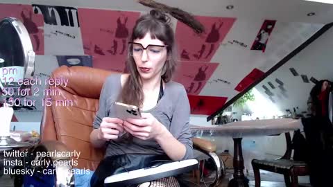 Snapshot of carlypearls chatting on 29, 1, 2025 Carly Pearls online show from 29, 1, 2025