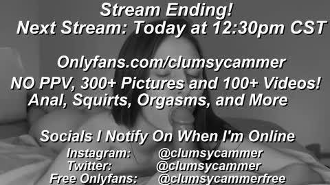 B Bri ClumsySCHEDULE online show from 5, 2, 2025