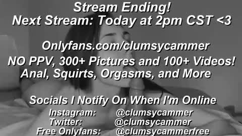 B Bri ClumsySCHEDULE online show from 7, 2, 2025