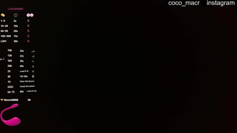 coco_macr online show from 25, 3, 2026