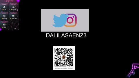 Snapshot of dalila_oficials chatting on 10, 1, 2025   online show from 10, 1, 2025