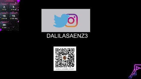 Snapshot of dalila_oficials chatting on 12, 1, 2025   online show from 12, 1, 2025