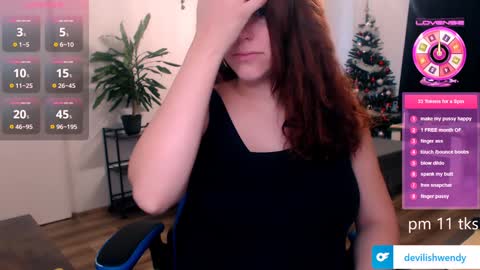Snapshot of devilishwendy chatting on 4, 1, 2025 Wendyin pvt all from tipmenu free except anal and big dildo online show from 4, 1, 2025