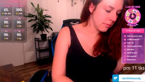 Snapshot of devilishwendy chatting on 15, 1, 2025 Wendyin pvt all from tipmenu free except anal and big dildo online show from 15, 1, 2025