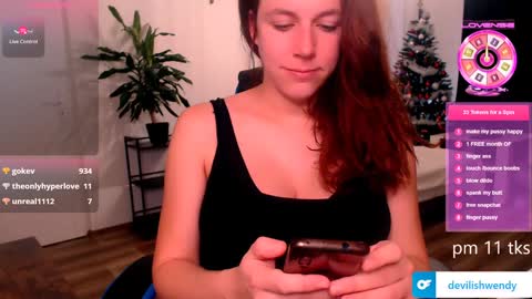 Snapshot of devilishwendy chatting on 15, 1, 2025 Wendyin pvt all from tipmenu free except anal and big dildo online show from 15, 1, 2025