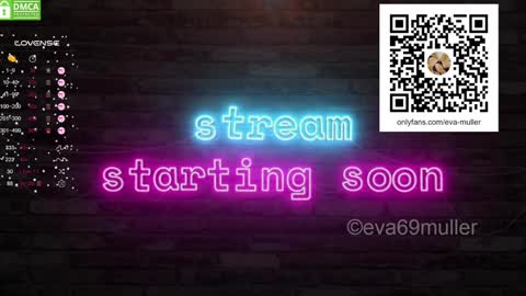 Snapshot of eva69muller chatting on 6, 1, 2025 Eva next show 8pm CEST AMST online show from 6, 1, 2025