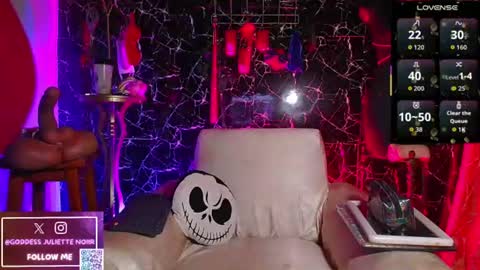 Snapshot of goddessjuliettenoiir chatting on 15, 6, 2026 Goddes Juliette Noiir online show from 15, 6, 2026
