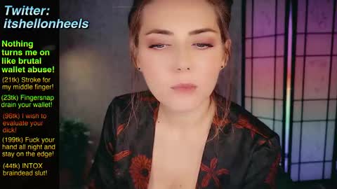 Snapshot of hell_on_heels_ chatting on 23, 1, 2025 - show loyalty and subscribe -  online show from 23, 1, 2025