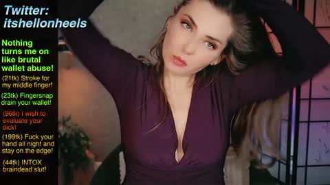 Snapshot of hell_on_heels_ chatting on 23, 2, 2025 - show loyalty and subscribe -  online show from 23, 2, 2025