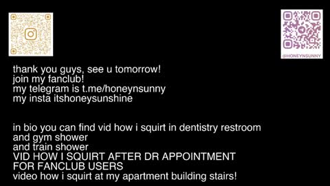 Snapshot of honey_sunshine chatting on 3, 12, 2024 Jenyanew vid how I squirt in forest in bio online show from 3, 12, 2024