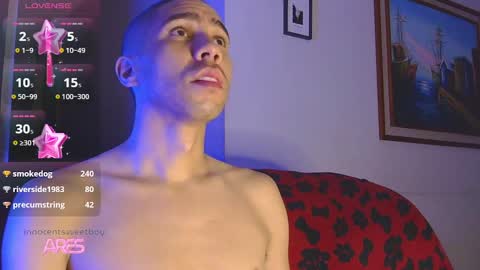 Snapshot of innocentsweetboy chatting on 7, 3, 2025 Aaron online show from 7, 3, 2025