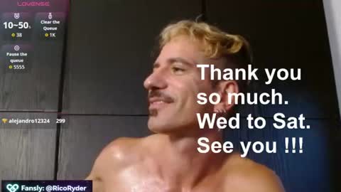 Snapshot of iricoryder chatting on 10, 7, 2026 Rico Ryder online show from 10, 7, 2026