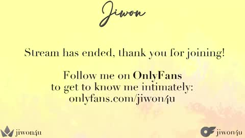 Jiwon online show from 13, 2, 2025