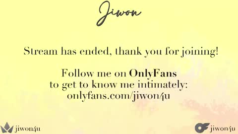 Jiwon online show from 14, 2, 2025