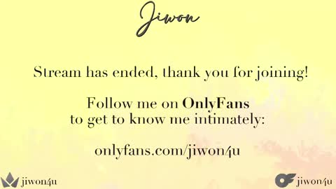 Jiwon online show from 17, 2, 2025