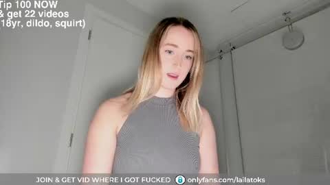 Snapshot of lailatoks chatting on 21, 6, 2026 lailatoks - TIP 100 tks get all my videos 22 VIDEOS SQUIRT PUSSY DILDO online show from 21, 6, 2026