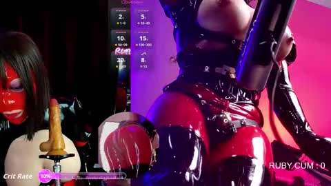 Latex Ruby online show from 13, 2, 2026