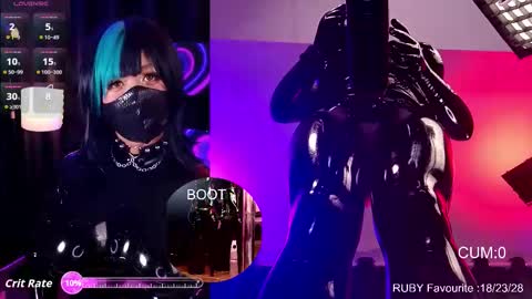 Latex Ruby online show from 20, 3, 2026