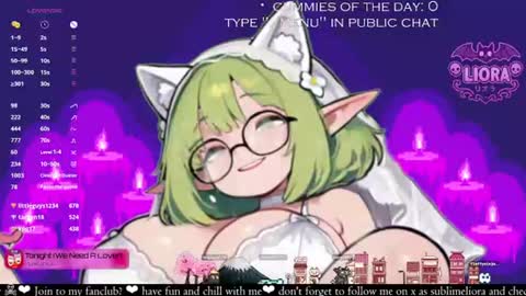 Snapshot of liorasublime chatting on 13, 6, 2026 im Liora uwu online show from 13, 6, 2026