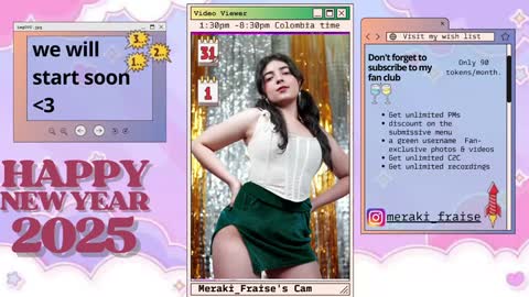 Snapshot of meraki_fraise chatting on 1, 1, 2025 online show from 1, 1, 2025