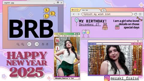 Snapshot of meraki_fraise chatting on 7, 1, 2025 online show from 7, 1, 2025