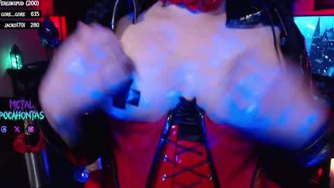 Snapshot of metalpocahotass chatting on 1, 1, 2025 MetalPocahotass online show from 1, 1, 2025