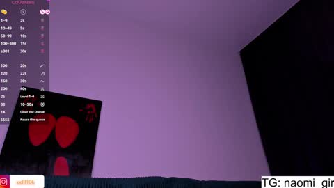 Snapshot of naomigirl33 chatting on 28, 1, 2025 Naomi Dear I will be online at 1200 UTC online show from 28, 1, 2025