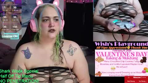 Snapshot of nevermakeawish chatting on 12, 2, 2026 Wishs Playground online show from 12, 2, 2026