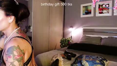 My alter ego Betinna Flowers - a tattooed Miss  -   Are you missing me come in here  -  online show from 14, 1, 2026