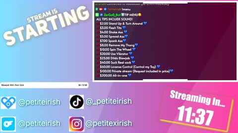 Snapshot of petiteirish_ chatting on 23, 3, 2026 Petite Irish online show from 23, 3, 2026