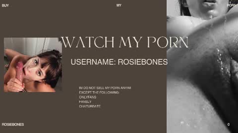 Snapshot of rosiebones chatting on 1, 7, 2026 Rosie Bones online show from 1, 7, 2026