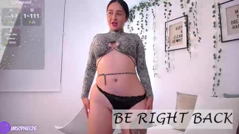 Snapshot of s0phie_26 chatting on 9, 1, 2026 Sofia Independent Model online show from 9, 1, 2026