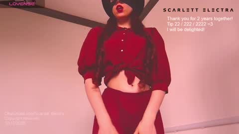 Snapshot of scarlett_electra chatting on 10, 10, 2025 SCARLETT ELECTRA  -  online show from 10, 10, 2025