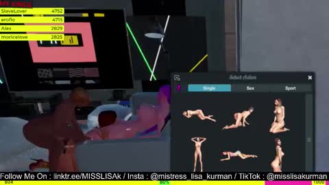 Snapshot of systaime chatting on 8, 10, 2025  MISTRESS LISA  FIRST 3DXCHAT CAMGIRL   3dxchat anime gaming mistress domina online show from 8, 10, 2025